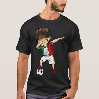 Dabbing Soccer Boy Italia Jersey chica italiano