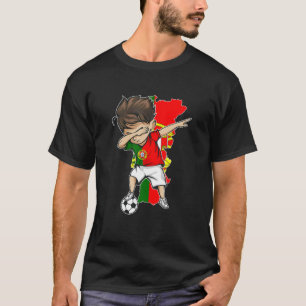 Dabbing Soccer Boy Portugal Jersey - Portugal Mapa