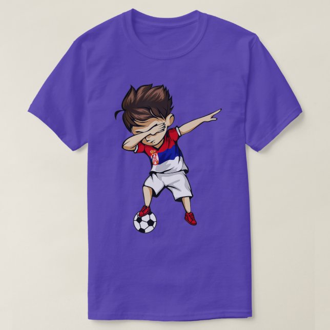 Dabbing Soccer Boy Serbia Jersey - Fútbol serbio (Diseño del anverso)