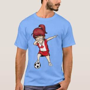 Dabbing Soccer Chica Canada Jersey - Canadian Foot