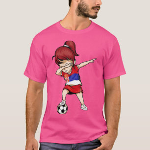 Dabbing Soccer Chica Serbia Jersey - Fútbol serbio