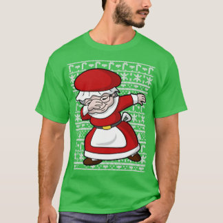 Dabbing Sra Claus Ugly Navidades Sweater