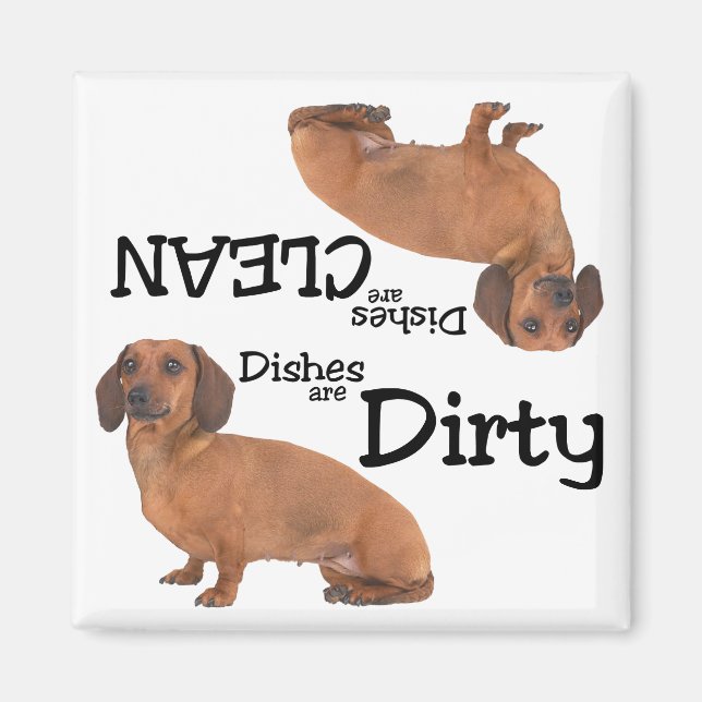 Dachshund Amantes del Imán del Lavavajillas (Frente)