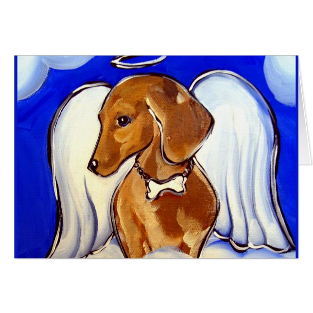 Dachshund Ángel (Anverso (Horizontal))