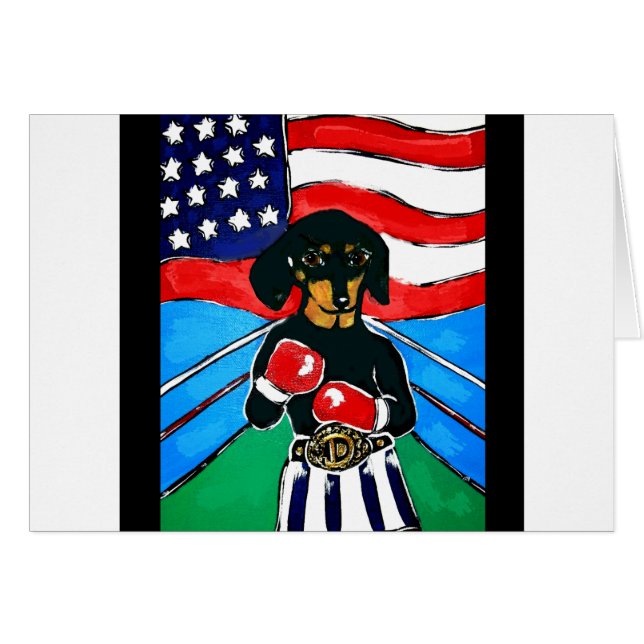 Dachshund Boxer (Anverso (Horizontal))