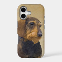 Dachshund (Cabezal alambrada) Pintura original de