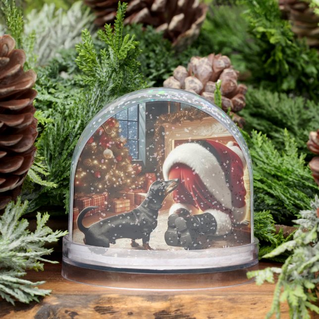 Dachshund Christmas Snow Globe (Invierno)