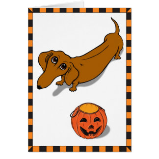 Dachshund conseguido de las invitaciones