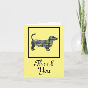 Dachshund Daxie Dog Gracias Tarjeta De Saludo
