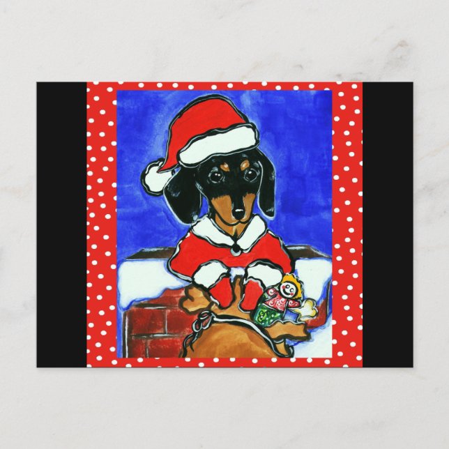 Dachshund de Navidad (Anverso)