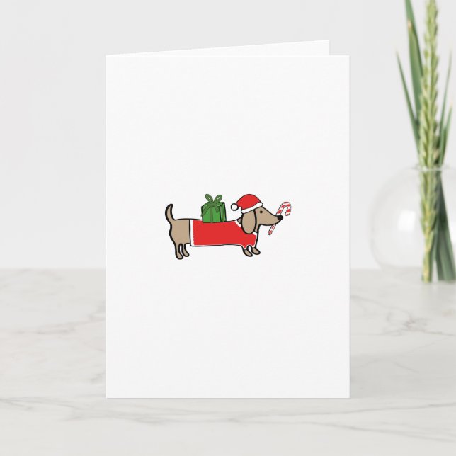 Dachshund del navidad (Anverso)