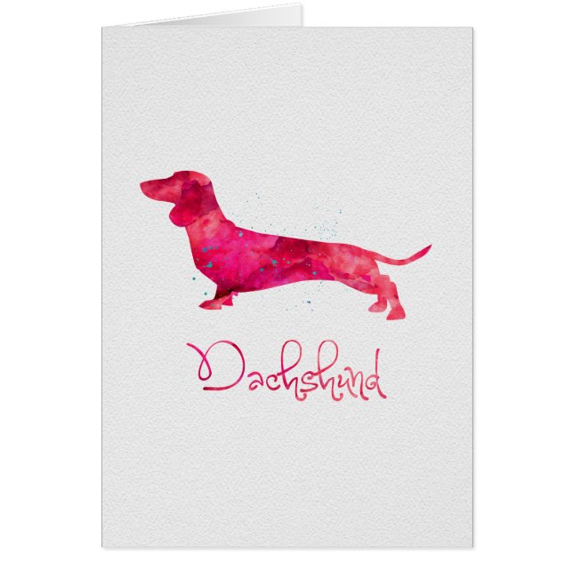 Dachshund - Diseño acuarela (Frente)
