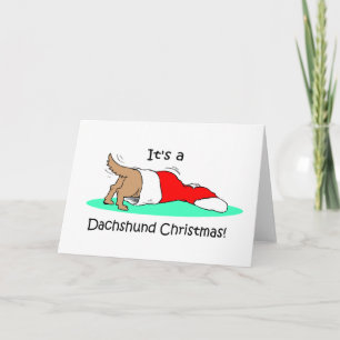Dachshund divertido del navidad