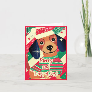 Dachshund Divertido Festivo Cute Doxie Navidad
