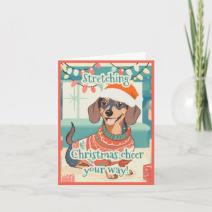 Dachshund Divertido Vintage Bonito Doxie Navidad