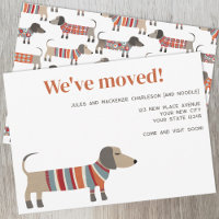 Dachshund Dog Cambio de dirección Invitación
