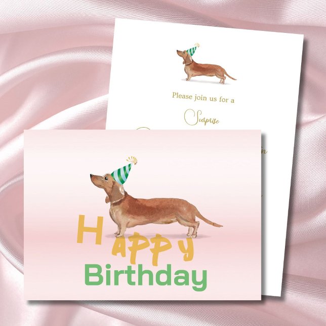 Dachshund Dog Feliz cumpleaños (Subido por el creador)