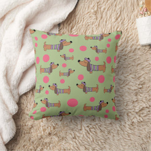 Dachshund en el Cojín decorativo Sweater