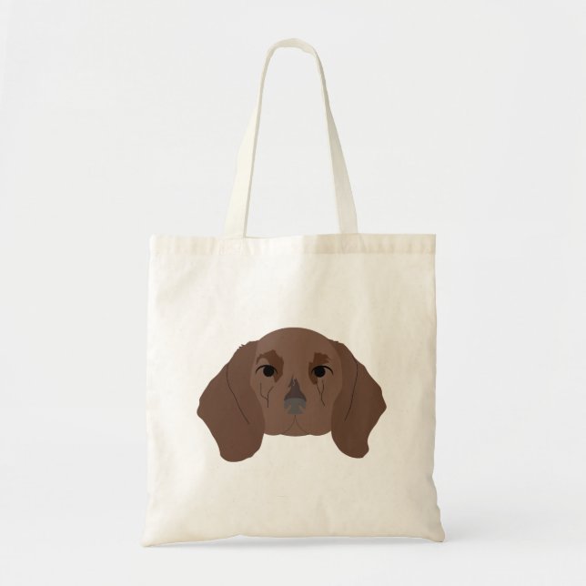 Dachshund en la bolsa de la tota (Frente)