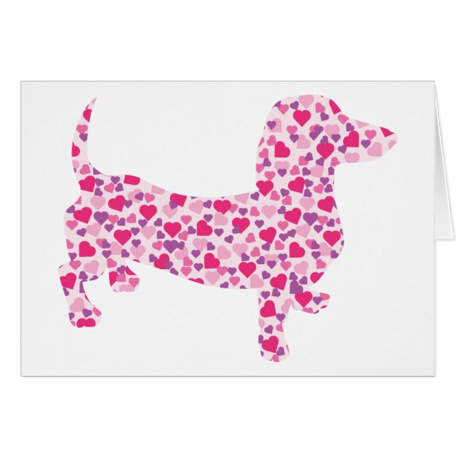 Dachshund Hearts (Anverso (Horizontal))