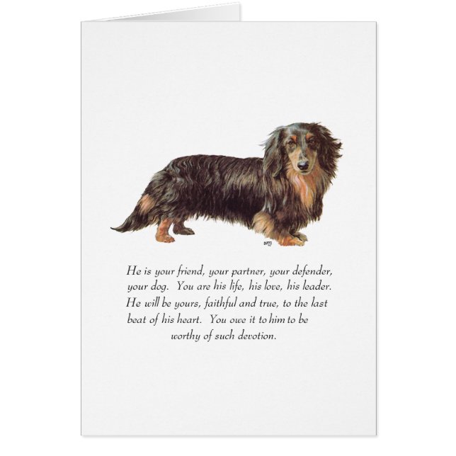 Dachshund Keepsake - Hombre (Frente)