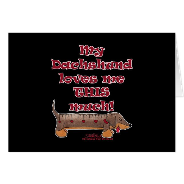 Dachshund Love Meter (Anverso (Horizontal))