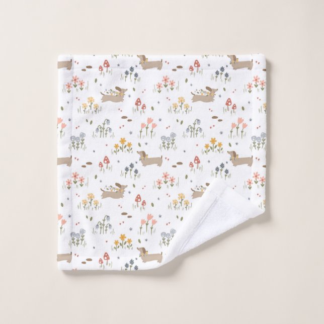 Dachshund Lover Weiner Dog Sausage Dog Wildflower (Toallita)