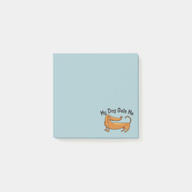 Dachshund me consigue notas Post-it® (Anverso)