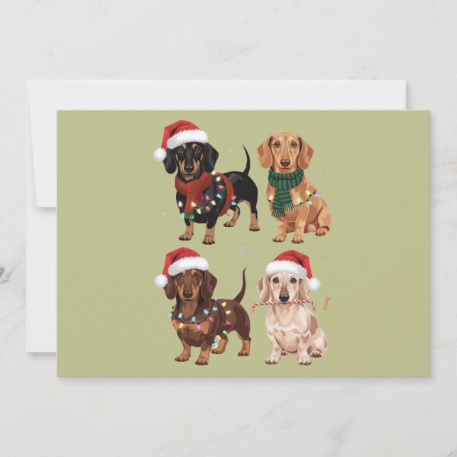 Dachshund Navidad Perro Mamá Amante Regalo de Navi (Anverso)