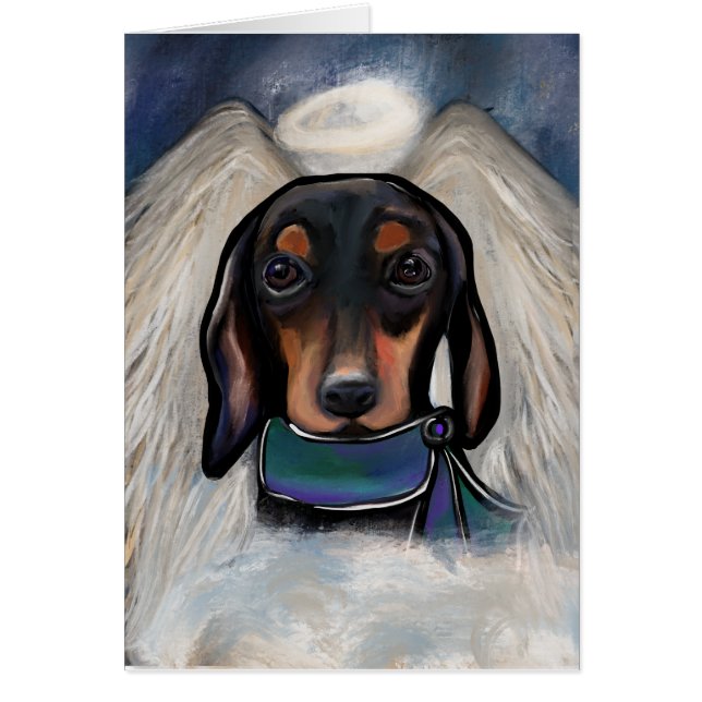 Dachshund negro y canela (Frente)