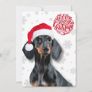 Dachshund Perro Wiener Copo de Nieve Navidad 