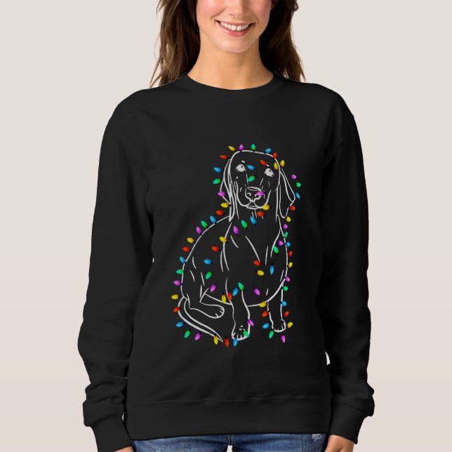Dachshund Perros Navidades Sweater Xmas Mascota An (Anverso)