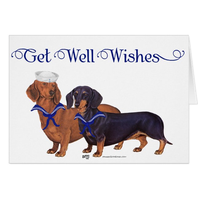 Dachshund Sailors (Anverso (Horizontal))