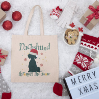 Dachshund Sausage Canvas Perro Bolsa De Tote, Bols