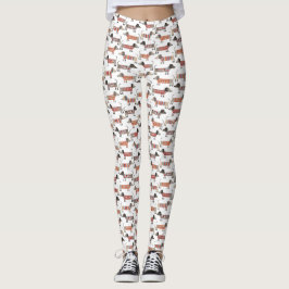 Dachshund Sausage Perro Leggings