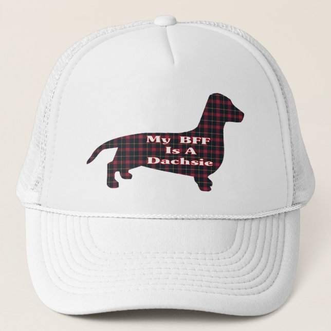 Dachshund Smooth BFF Gorra (Anverso)