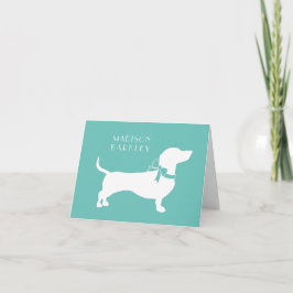 Dachshund Wiener Dog Puppy Note Card