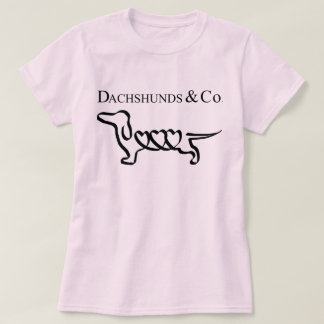 Dachshunds de la camiseta del Dachshund y Co