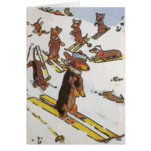 Dachshunds en las pistas, agregar texto