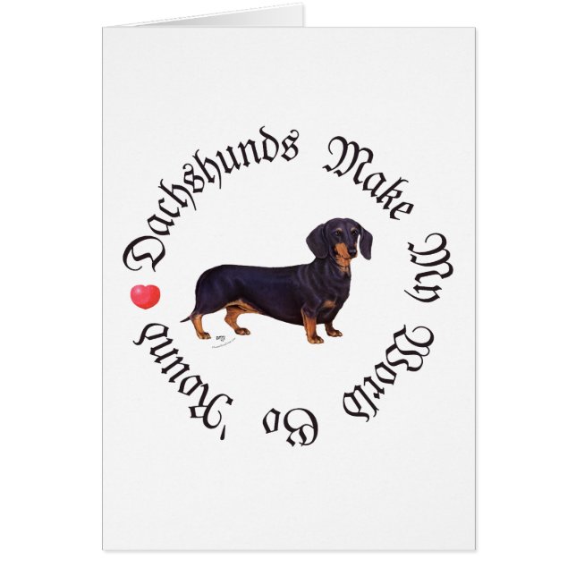 Dachshunds hacen mi mundo (Frente)