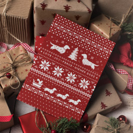 Dachshunds Navidades Patrón de sudor navidad navid