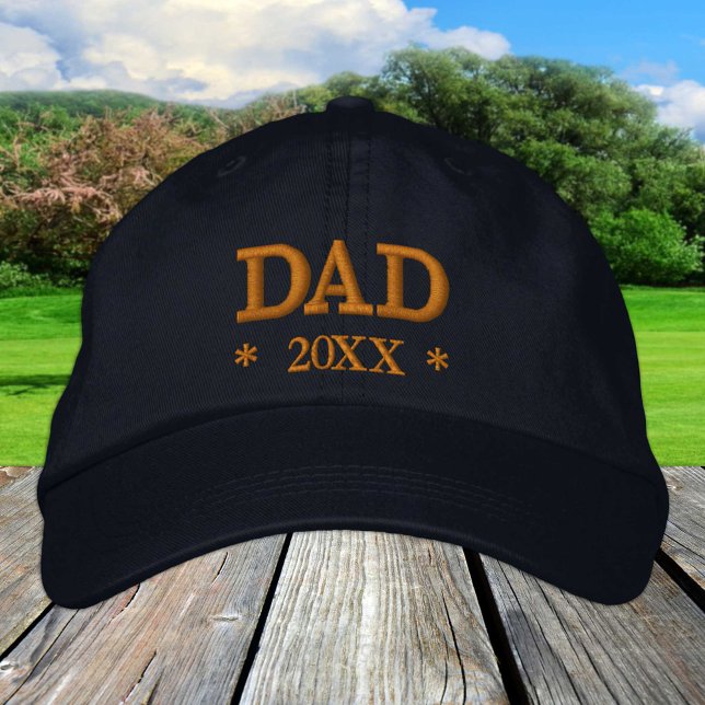 DAD 20XX gorra de béisbol bordada oro / azul (Subido por el creador)
