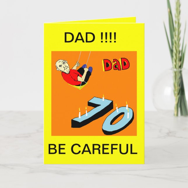 DAD 70.ª TARJETA DE CUMPLEAÑOS (Anverso)