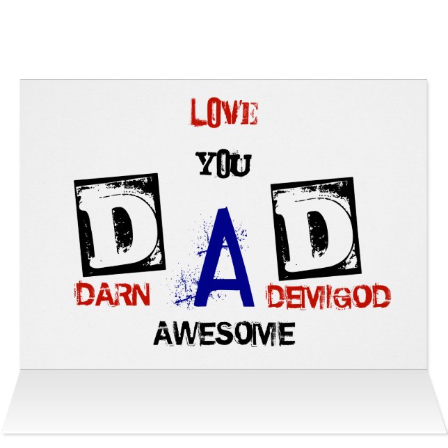 DAD: ¡Darn Awesome Demigod! (Adentro Horizontal (Parte superior))
