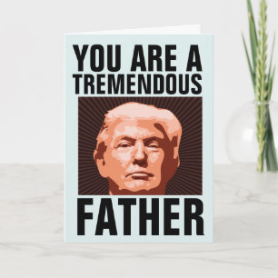 DAD DONALD TRUMP TARJETA DE CUMPLEAÑOS PARA PADRE