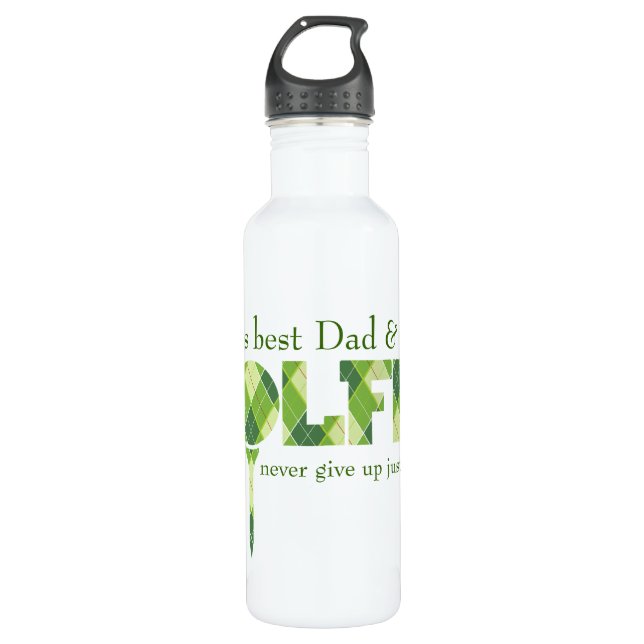 Dad Golfer botella de tés verde (Anverso)