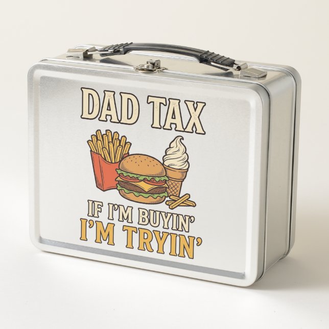 Dad Tax Divertido Comida Rápida Dad Cita Diseño Ve (Anverso)