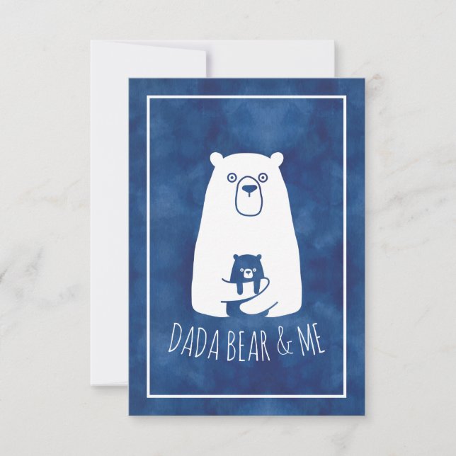 DADA BEAR Y YO | Papá Niños Hija Son Dada Bear (Anverso)