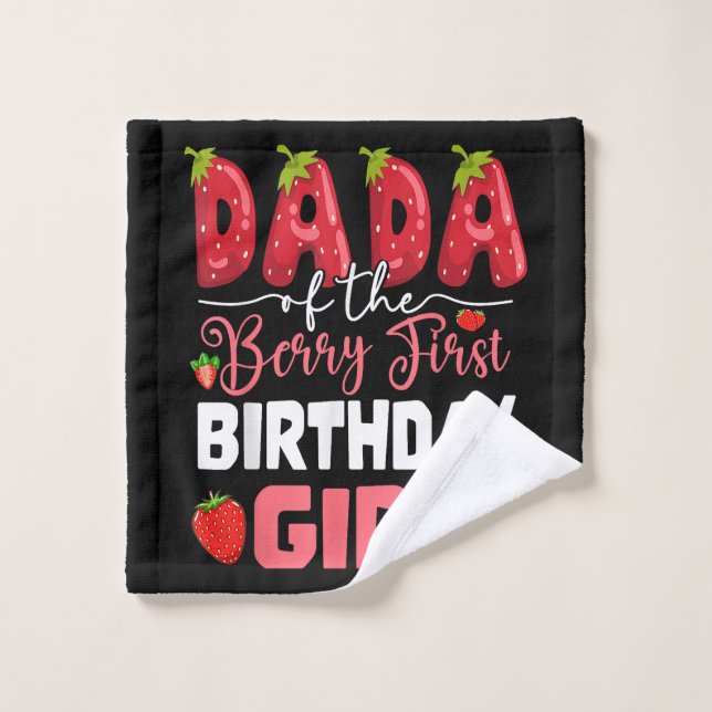 Dada de la Berry, primer cumpleaños de Strawberr C (Toallita)