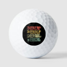 Dada. Papá. Bolas de golf del Día del Padre